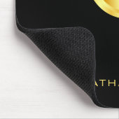 Mit Monogramm Schwarz-Gold-Vorlage Mousepad (Ecke)
