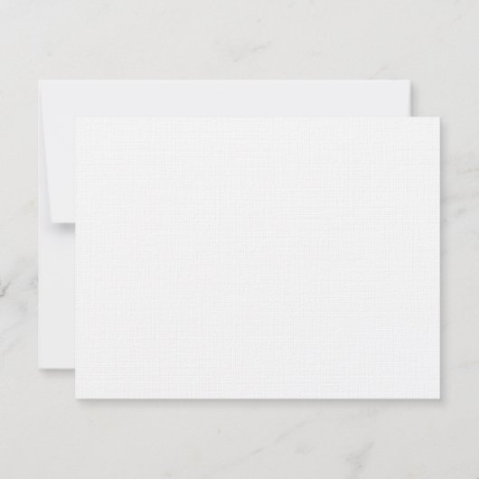 Mit Monogramm Schwarz-Gold-Wohnung Dankeskarte (Rückseite)