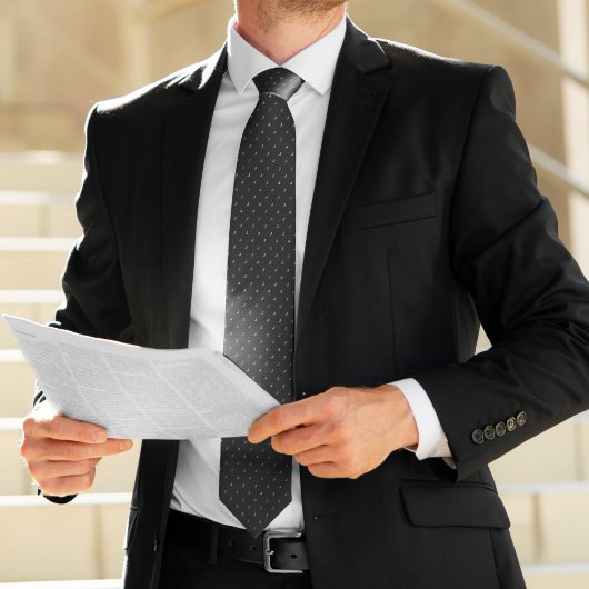 Mit Monogramm Schwarz Krawatte