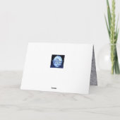 Mit Monogramm Schwarz-Silber-Mosaik Karte (Rückseite)