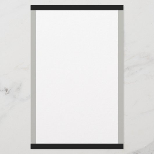 Mit Monogramm Schwarz- und Graugrenzen Briefpapier (Rückseite)