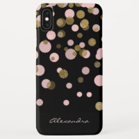 Mit Monogramm Schwarz und Rose