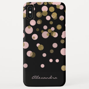 Mit Monogramm Schwarz und Rose Case-Mate iPhone Hülle