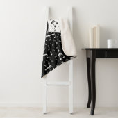 Mit Monogramm Schwarz-Weiß-Liebe Sherpadecke (Beispiel)