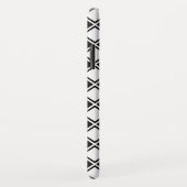 Mit Monogramm Schwarz-Weiß-Plätze Case-Mate iPhone Hülle (Hinten/Rechts)