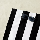 Mit Monogramm Schwarz-Weiß-Strandtuch Strandtuch (Beispiel)
