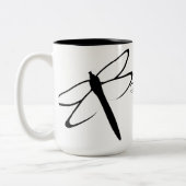 mit Monogramm Schwarz-Weiß-Tasse Zweifarbige Tasse (Links)