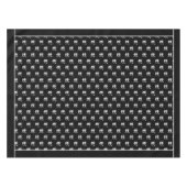 Mit Monogramm Schwarz-weiße Crab-Küste Tischdecke (Vorderseite (Horizontal))