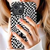 Mit Monogramm schwarz-weiße Masche Case-Mate iPhone Hülle