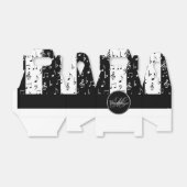 Mit Monogramm schwarz-weiße Streifen 2 Geschenkschachtel (Ungefaltet)