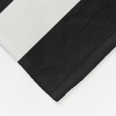 Mit Monogramm schwarz-weiße Streifen Fleece (Ecke)