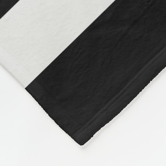 Mit Monogramm schwarz-weiße Streifen Fleece (Ecke)