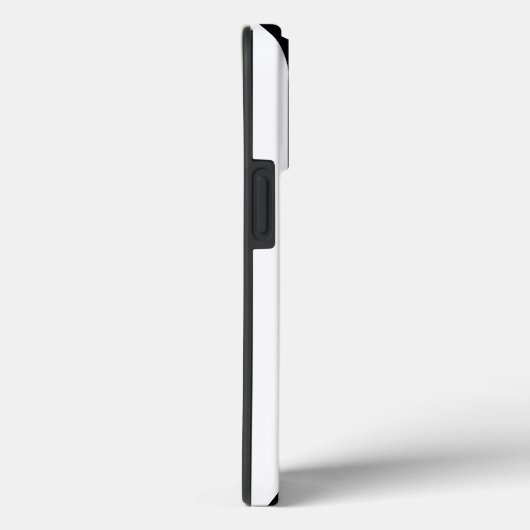 Mit Monogramm schwarz-weiße Streifen mit rosa Blum Case-Mate iPhone Hülle (Rückseite / Rechts)