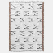 Mit Monogramm Schwarz-weißer Anfangsbuchstabe Decke (Vorderseite Vertikal)