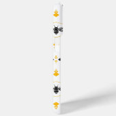 Mit Monogramm Schwarze Beere Gelbe Honeycomb Moder Case-Mate iPhone Hülle (Rückseite / Rechts)