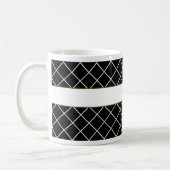 Mit Monogramm schwarzer Diamant Kaffeetasse (Links)