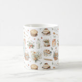 Mit Monogramm schwarzes Erdbeerland Kaffeetasse (Mittel)