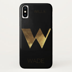 Mit Monogramm schwarzes Gold der Case-Mate iPhone Hülle