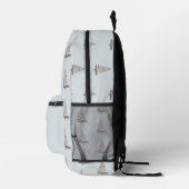 Mit Monogramm Segelboot Gedruckter Rucksack (Rechts)