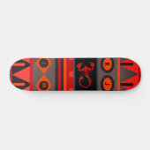 Mit Monogramm, sehr farbige Skateboard (Horizontal)