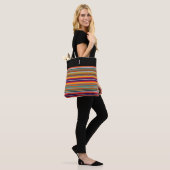 Mit Monogramm Serape Strip Tote Bag Tasche (Am Model)