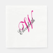 Mit Monogramm Serviette (Vorderseite)