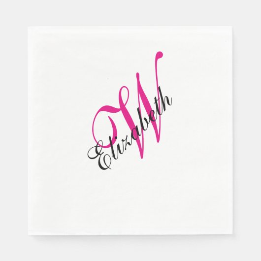 Mit Monogramm Serviette (Vorderseite)