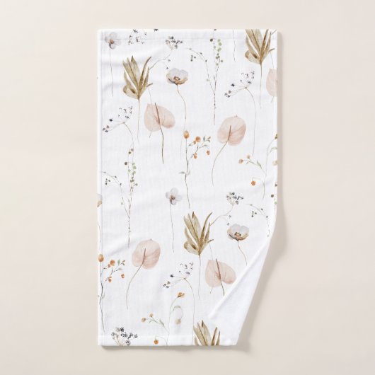 Mit Monogramm Set für das Blumenhandtuch (Handtuch)