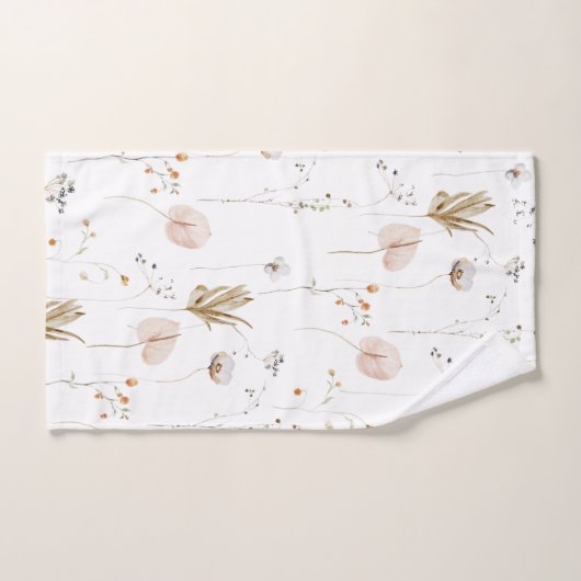 Mit Monogramm Set für das Blumenhandtuch (Handtuch)