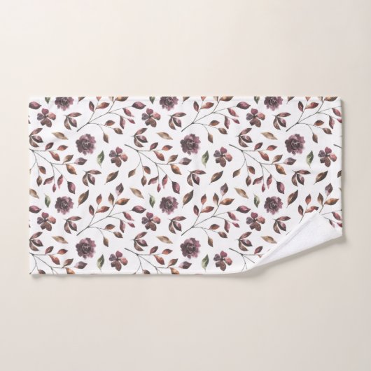 Mit Monogramm Set für das Blumenhandtuch (Handtuch)