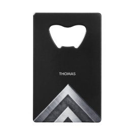 Mit Monogramm Silbermetall Geldbeutel Flaschenöffner