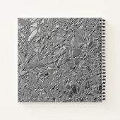 Mit Monogramm Silbermetallgeschäft Notizblock (Rückseite)