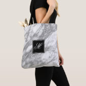 Mit Monogramm Silver Graue Glitzer Tasche (Von Nahem)