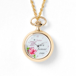 Mit Monogramm Sisters Necklace Watch Armbanduhr