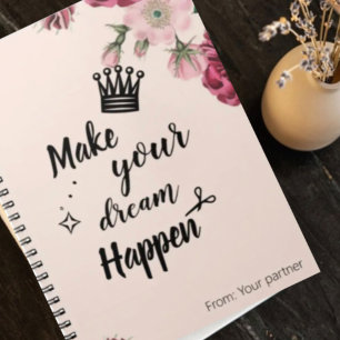 Mit Monogramm Sketch Notizblock