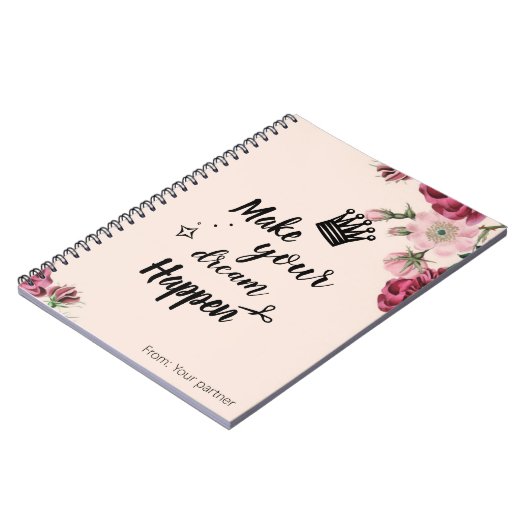 Mit Monogramm Sketch Notizblock (Linke Seite)