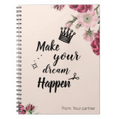 Mit Monogramm Sketch Notizblock (Vorderseite)