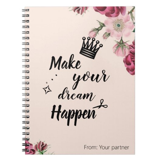 Mit Monogramm Sketch Notizblock (Vorderseite)