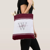 Mit Monogramm Skript - Erstmaliges Burgundy Tasche (Von Nahem)