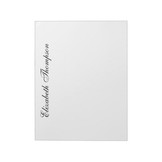 Mit Monogramm Skript Notizblock (Rotiert)