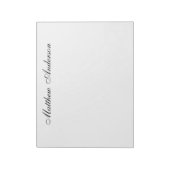 Mit Monogramm Skript Notizblock (Rotiert)