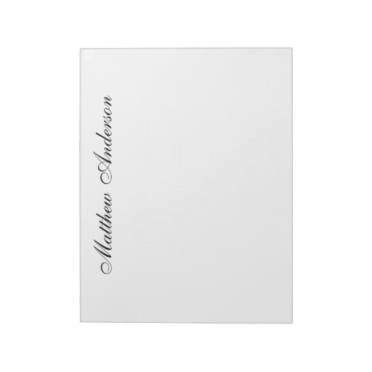 Mit Monogramm Skript Notizblock (Rotiert)