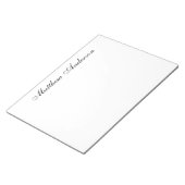 Mit Monogramm Skript Notizblock (angewinkelt)