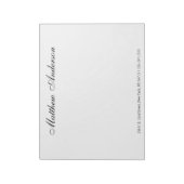 Mit Monogramm Skript Notizblock (Rotiert)