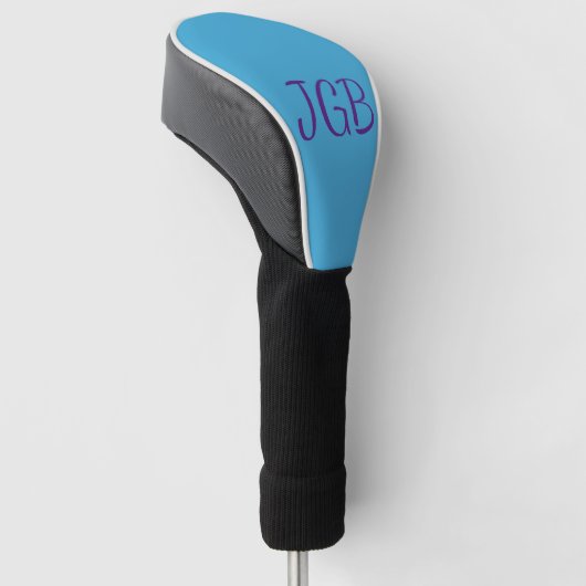 Mit Monogramm Sky Blue Lila oder Farbe auswählen Golf Headcover (angewinkelt)