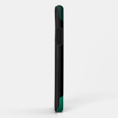 Mit Monogramm Sleek Green Metal Case-Mate iPhone Hülle (Hinten/Rechts)