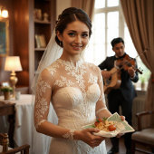 Mit Monogramm Smarald & Sand Hochzeit Serviette