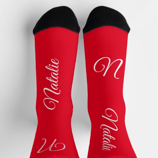 Mit Monogramm Socken (Oben)