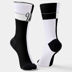 Mit Monogramm Socken