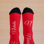Mit Monogramm Socken